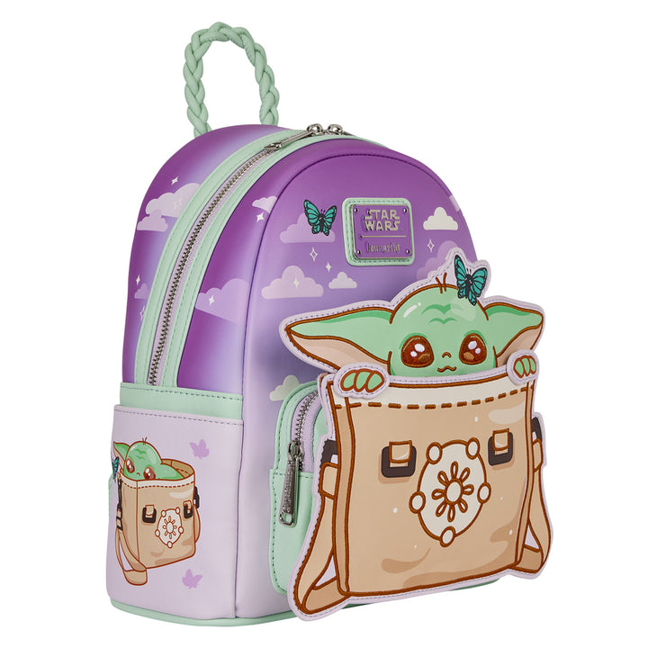 Loungefly Star Wars The Mandalorian Grogu Butterfly Mini Backpack