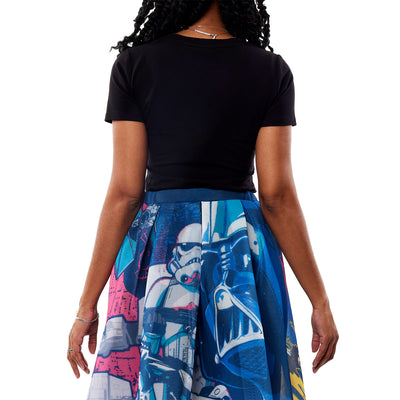 Stitch Shoppe by Loungefly Star Wars Space Logo "Ariana" Fashion Top Shirt