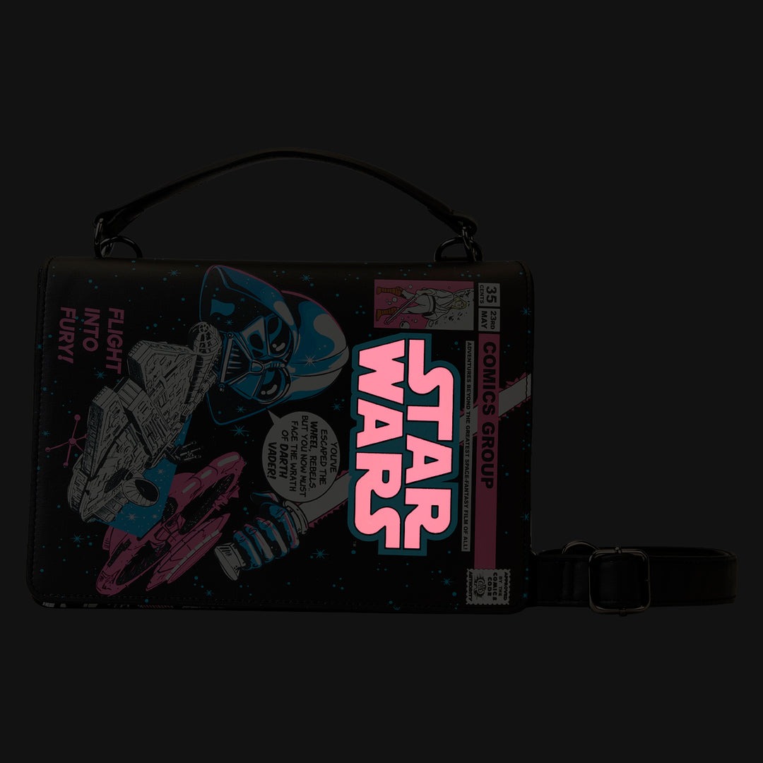 Stitch Shoppe by Loungefly Star Wars Dark vs. Light Side Light Up/Glow in the Dark Crossbody