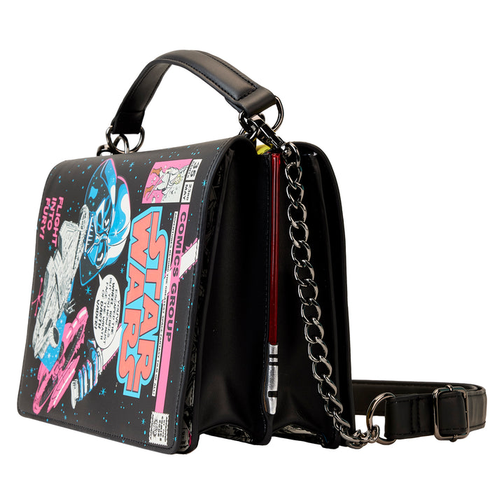 Stitch Shoppe by Loungefly Star Wars Dark vs. Light Side Light Up/Glow in the Dark Crossbody