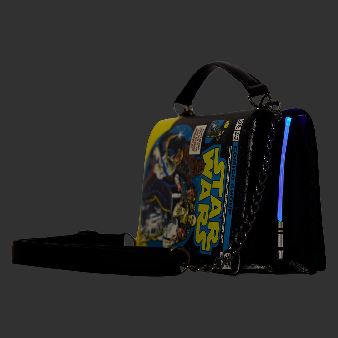 Stitch Shoppe by Loungefly Star Wars Dark vs. Light Side Light Up/Glow in the Dark Crossbody