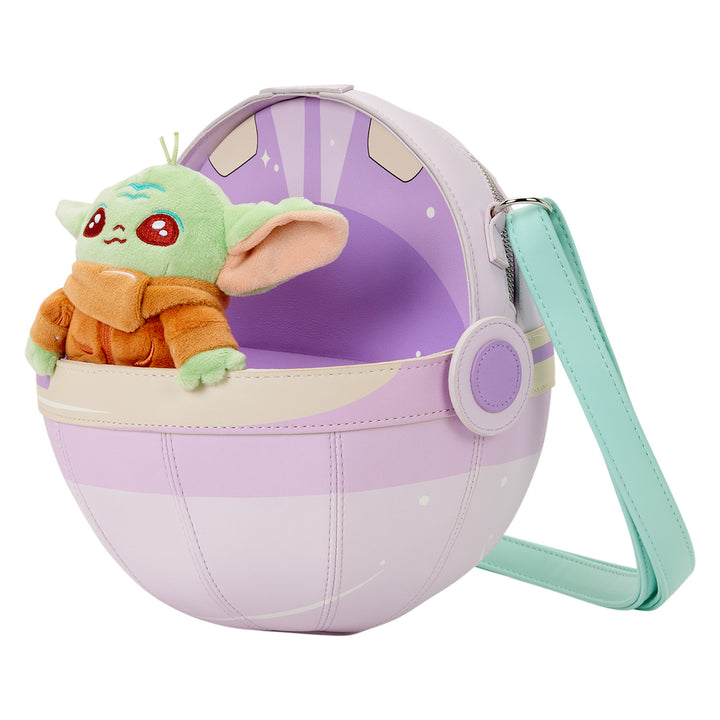 Loungefly Star Wars The Mandalorian Grogu Figural Pod Plush Crossbody