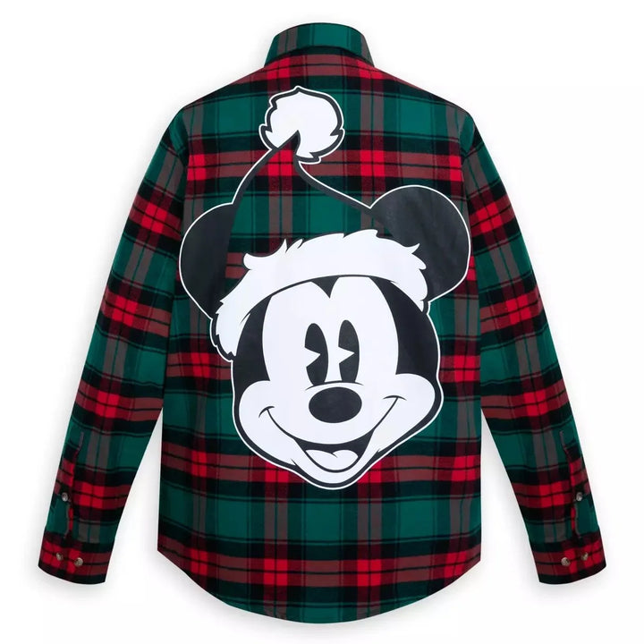 Cakeworthy Disney Santa Mickey Flannel Shirt