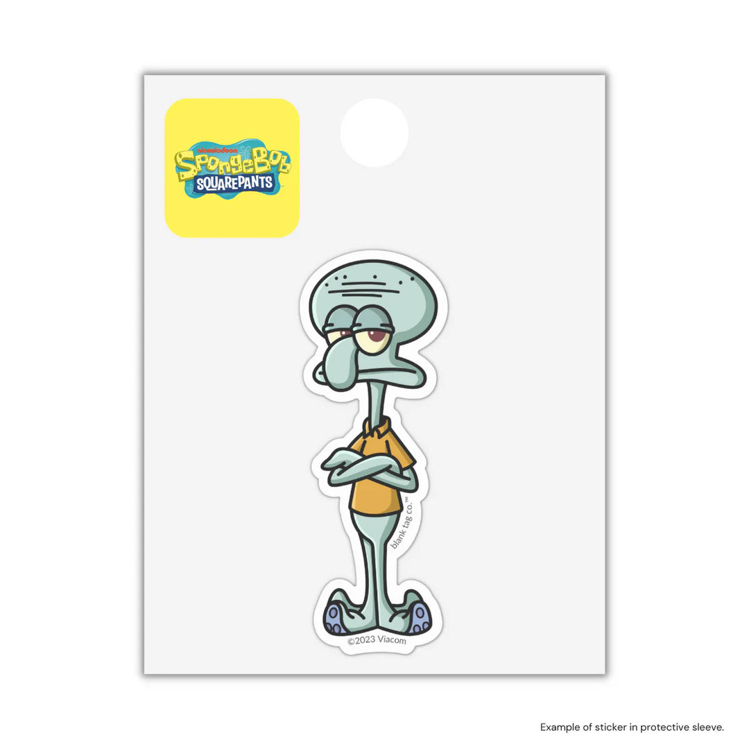 The SpongeBob Squarepants Squidward Waterproof Sticker