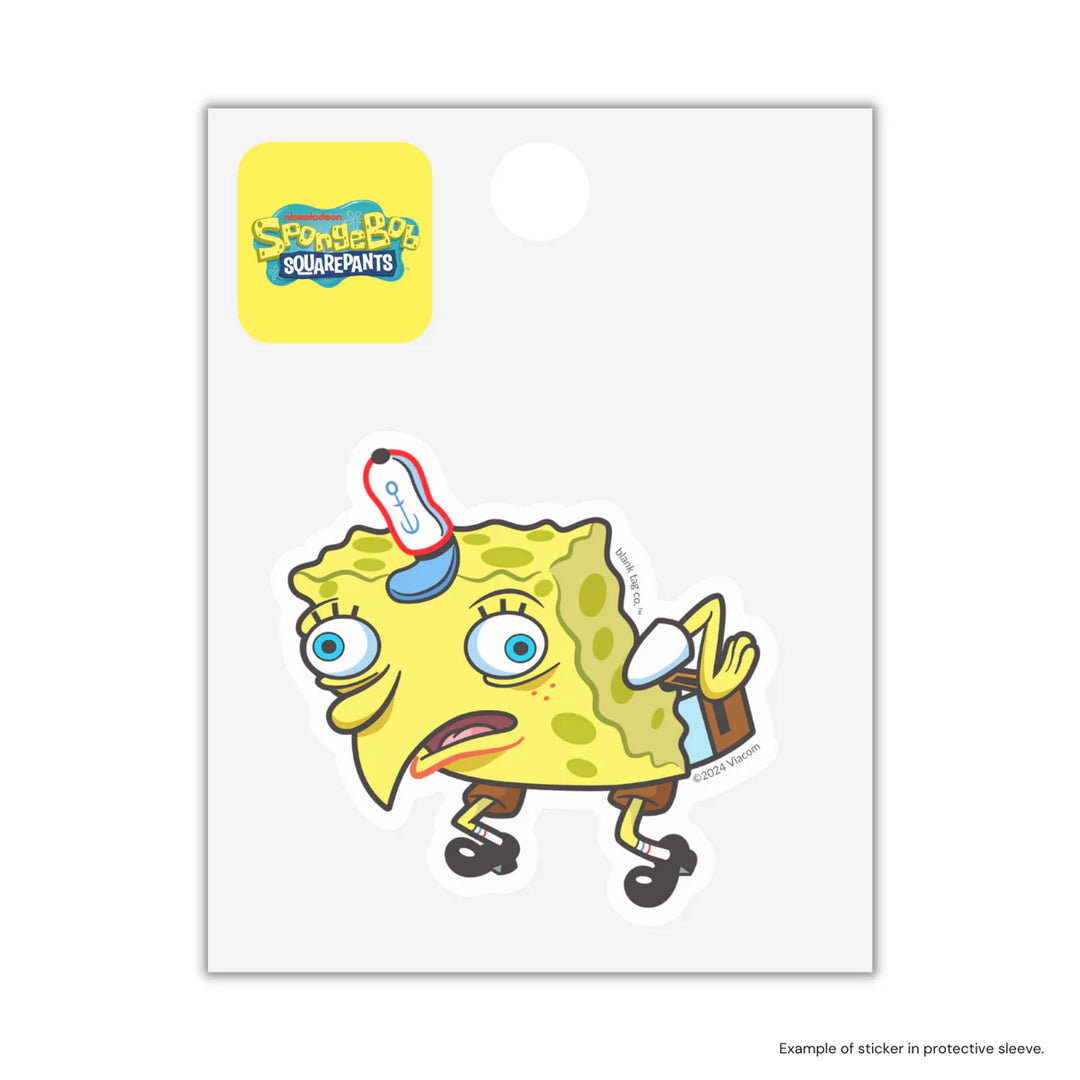 The SpongeBob Squarepants Mocking Meme Waterproof Sticker