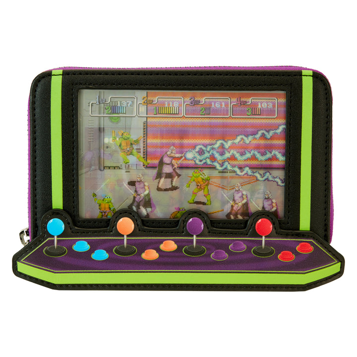 Loungefly Nickelodeon TMNT 40th Anniversary Vintage Arcade Wallet