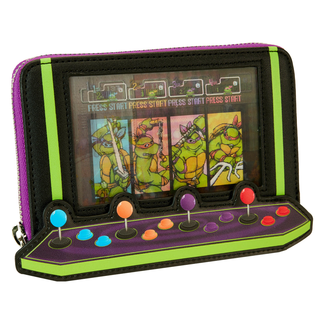 Loungefly Nickelodeon TMNT 40th Anniversary Vintage Arcade Wallet