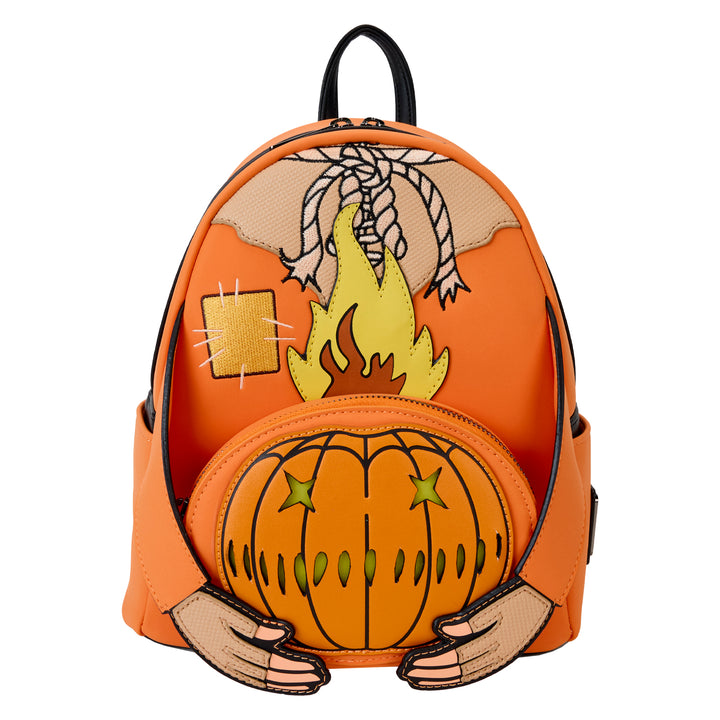 Loungefly Legendary Trick 'R' Treat Flaming Head Sam Light Up/Glow in the Dark Mini Backpack