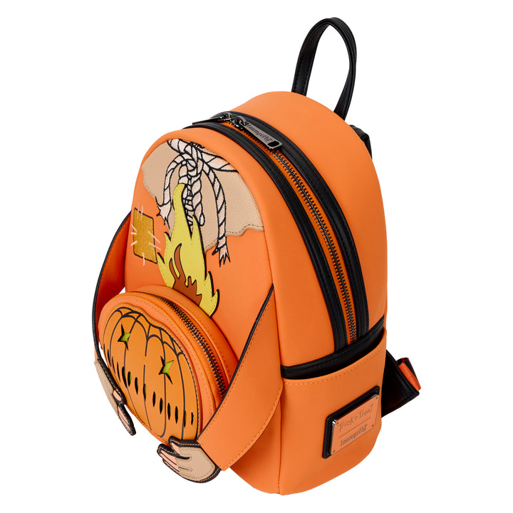 Loungefly Legendary Trick 'R' Treat Flaming Head Sam Light Up/Glow in the Dark Mini Backpack