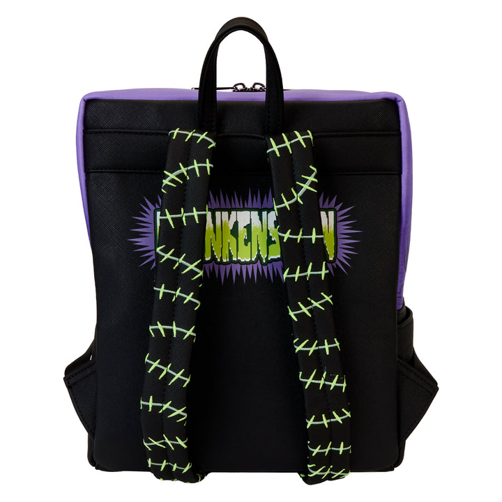 Loungefly Universal Monsters Frankenstein Neon Mask Glow in the Dark Mini Backpack