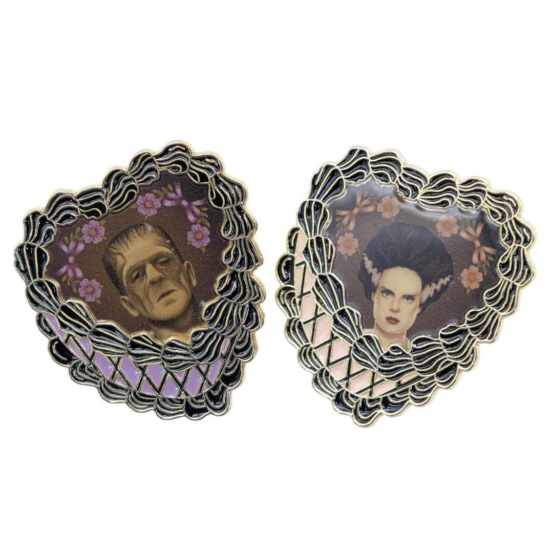 Whatever! Makes You Happy Universal Monsters Coquette Mystery Box Cake Epoxy Pin
