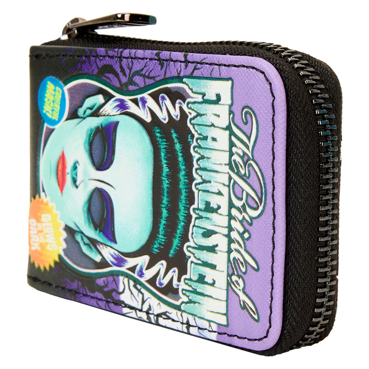 Loungefly Universal Monsters Bride of Frankenstein Neon Mask Wallet