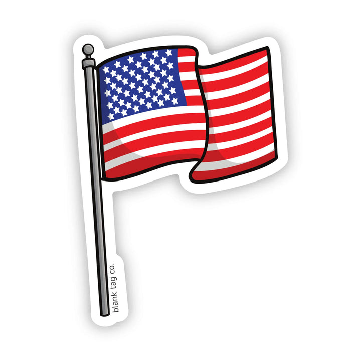 The American Flag Waterproof Sticker