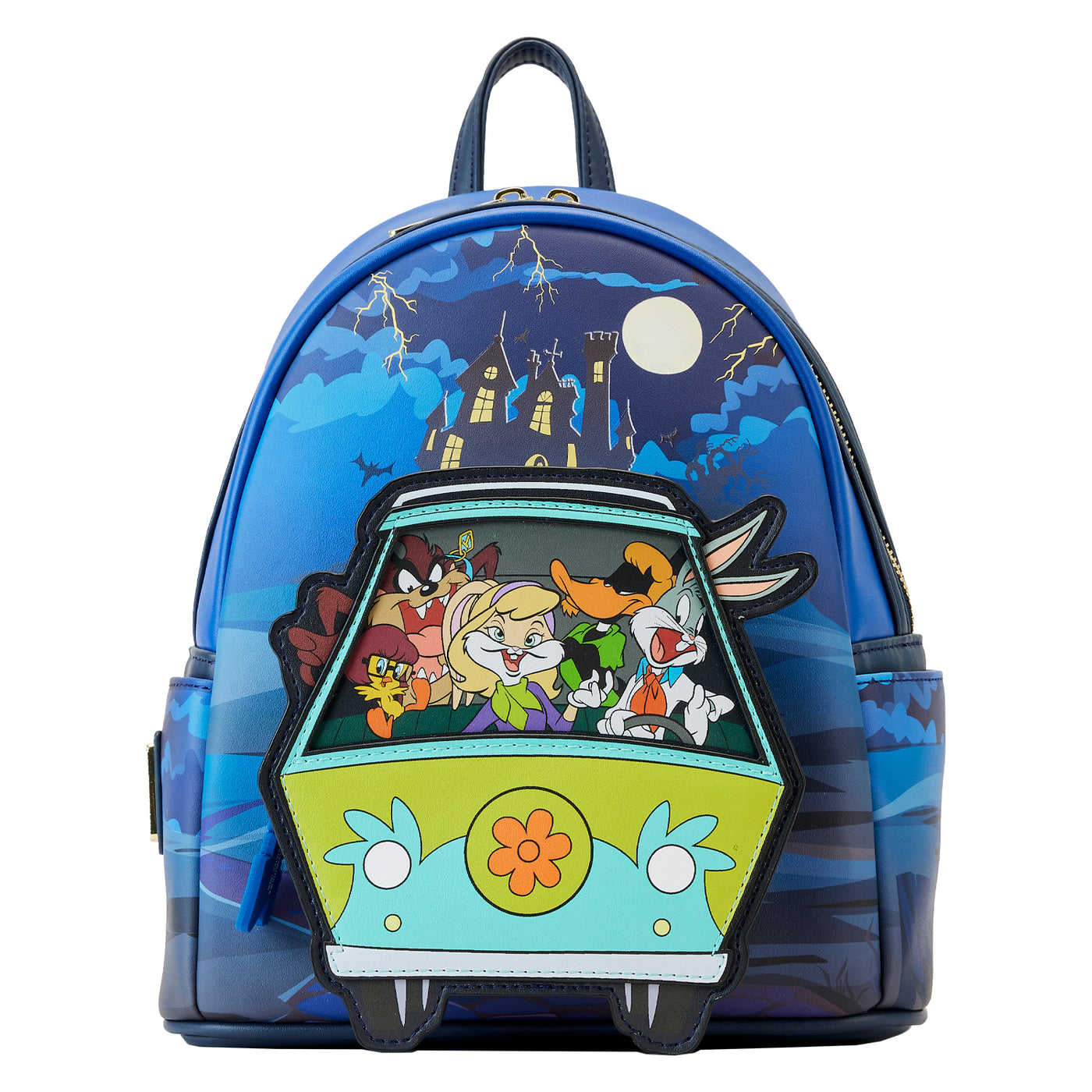 Warner Bros 100th Anniversary Looney Tunes Scooby Mash Up Glow in the Dark Mini Backpack