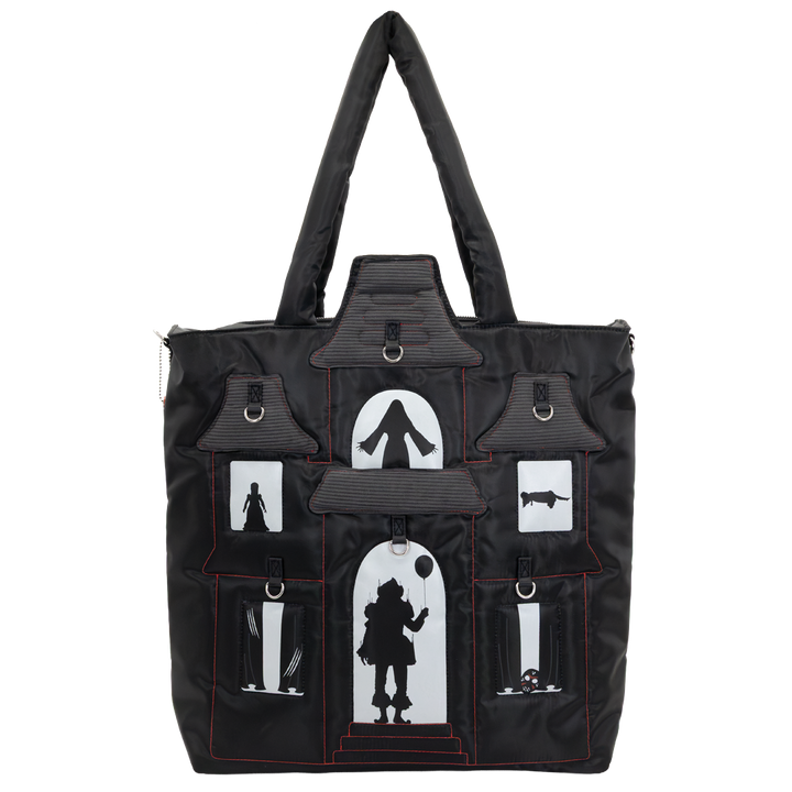 Whatever! Makes You Happy WB Horror House Oversized Padded Tote Bag