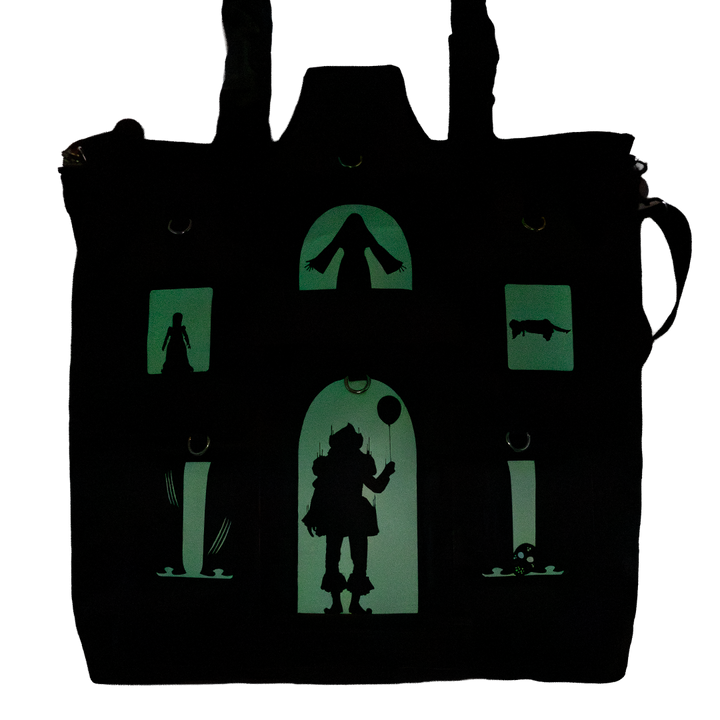 Whatever! Makes You Happy WB Horror House Oversized Padded Tote Bag
