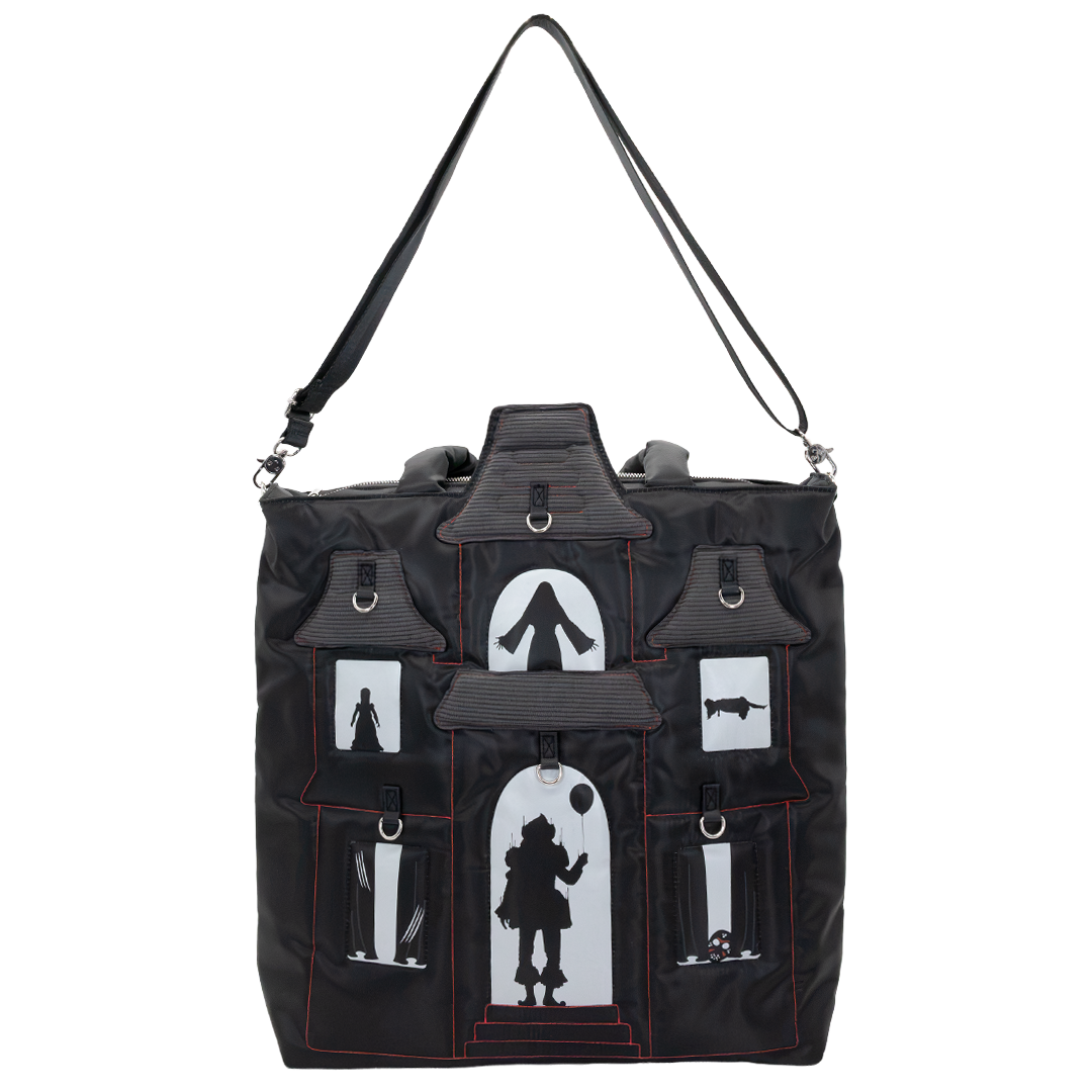 Whatever! Makes You Happy WB Horror House Oversized Padded Tote Bag