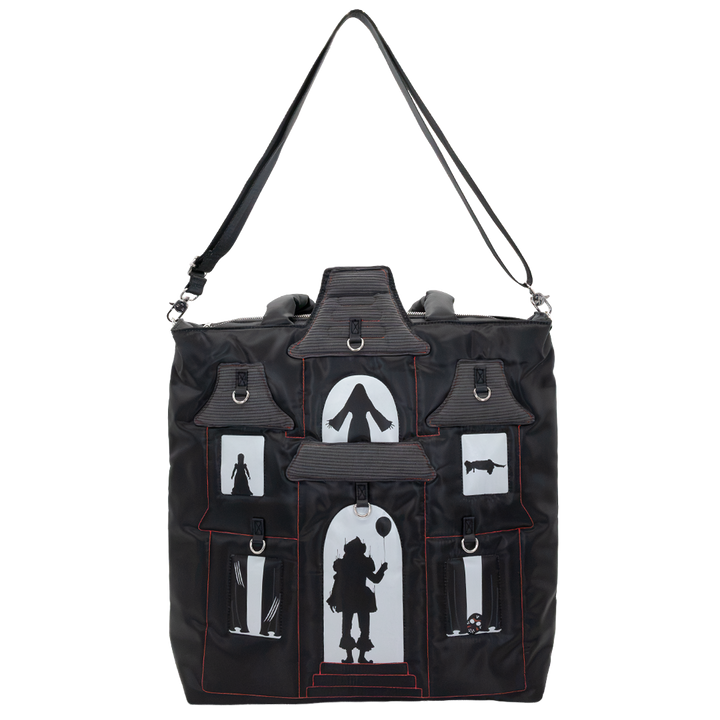 Whatever! Makes You Happy WB Horror House Oversized Padded Tote Bag