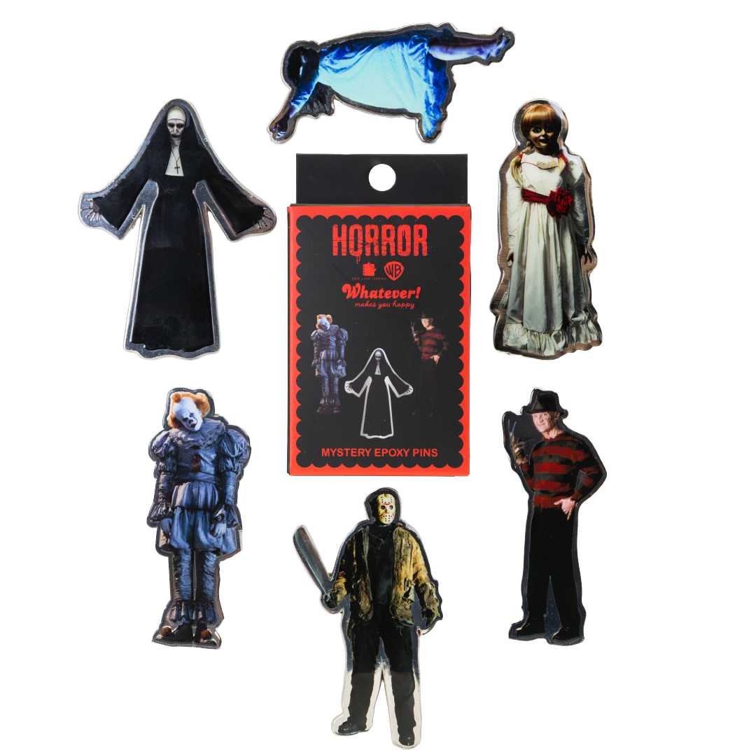 Whatever! Makes You Happy WB Horror Mystery Box Horror Icons Epoxy Pin