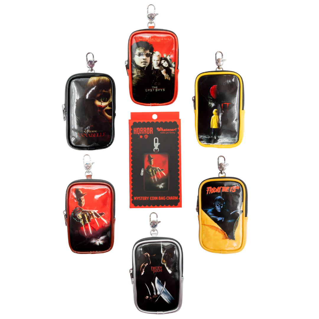 Whatever! Makes You Happy WB Horror Mystery Box Horror Poster Card Holder Coin Bag Charm