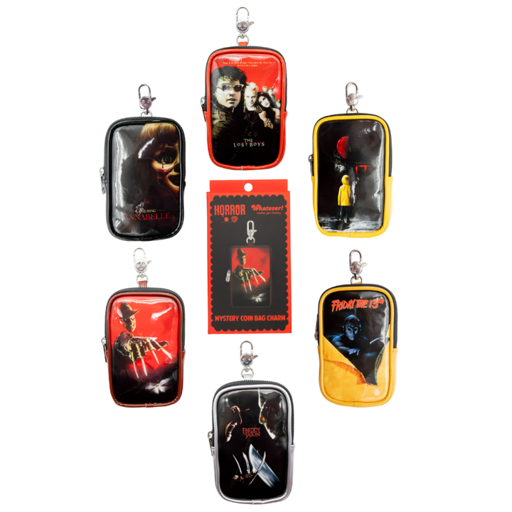 Whatever! Makes You Happy WB Horror Mystery Box Horror Poster Card Holder Coin Bag Charm