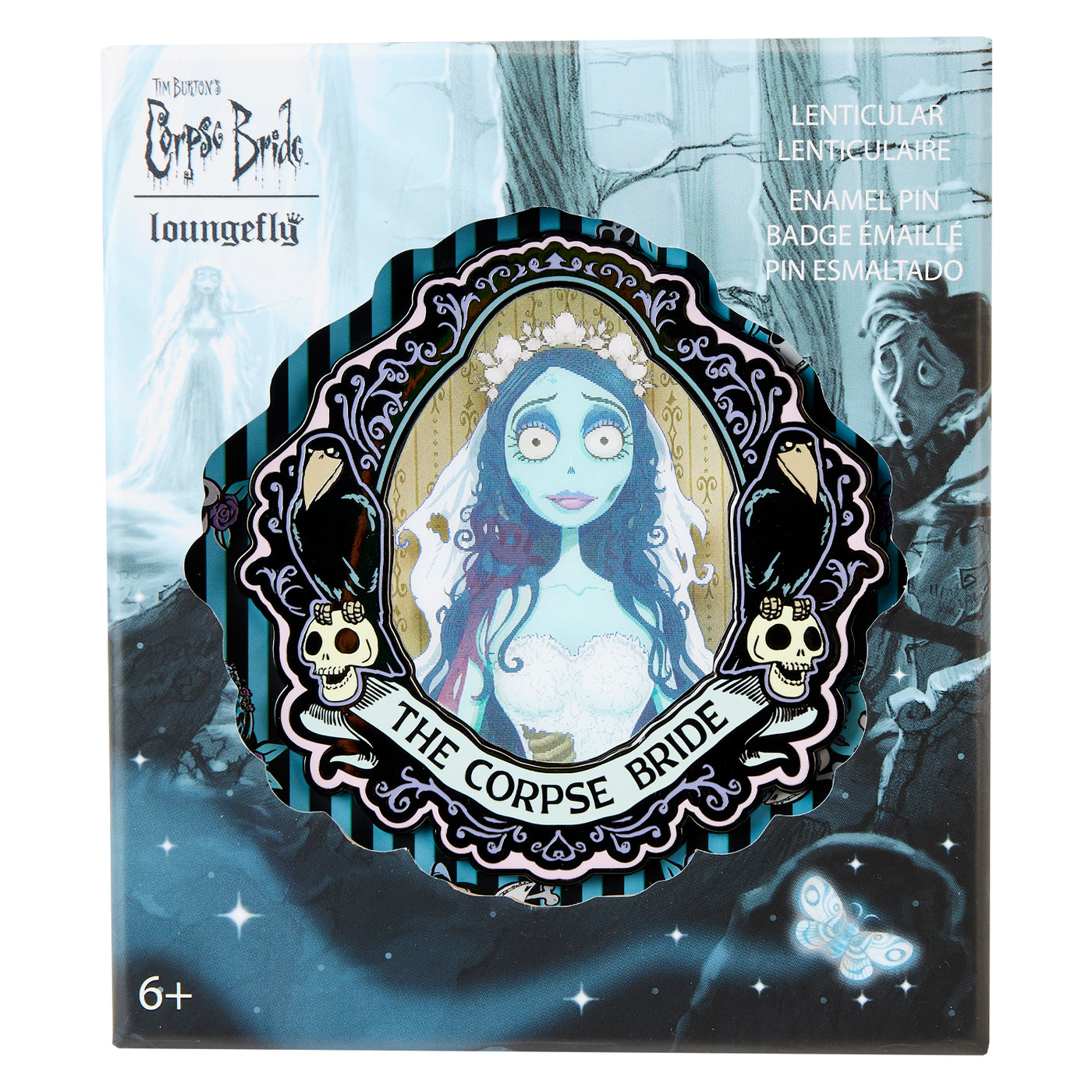 Corpse Bride Emily Lenticular 3" Collector Box Limited Edition Pin