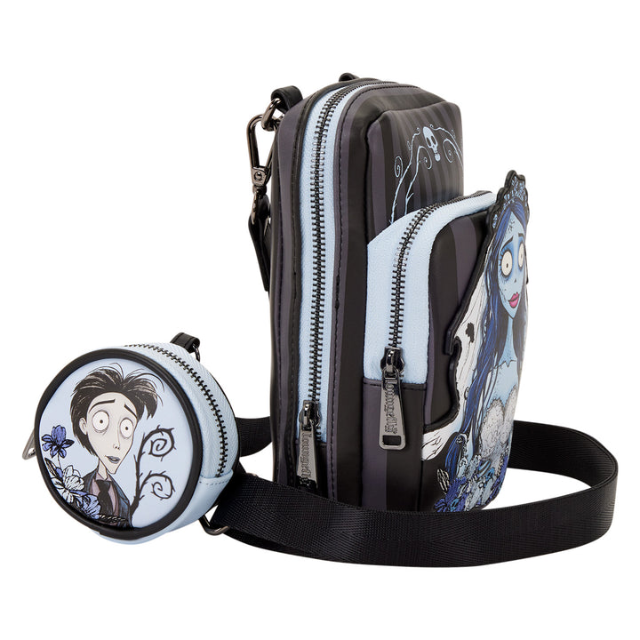 Loungefly Corpse Bride Emily Sling Crossbody Bag with Coin Bag
