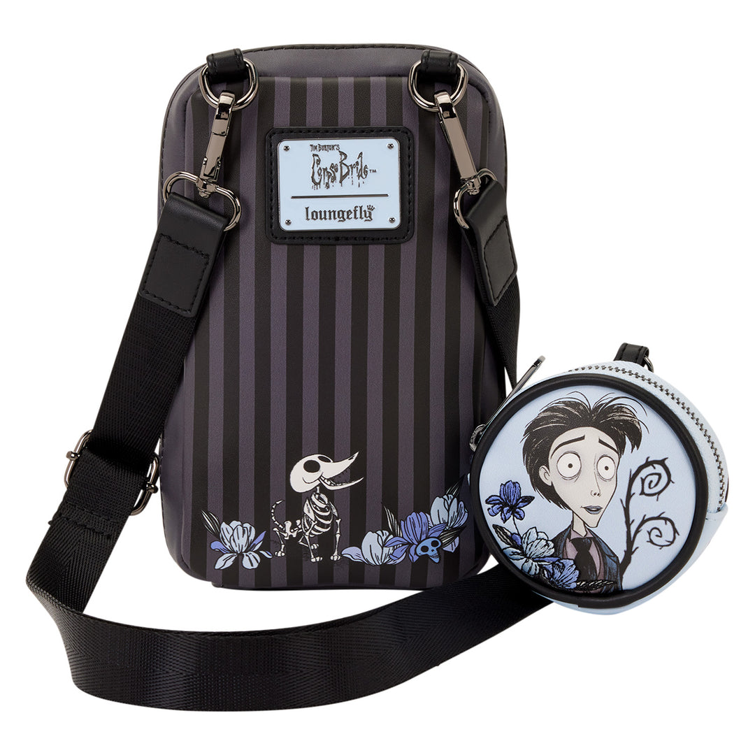 Loungefly Corpse Bride Emily Sling Crossbody Bag with Coin Bag