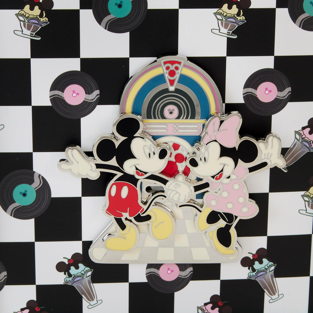 Disney Mickey and Minnie Date Night Jukebox 3" Collector Pin