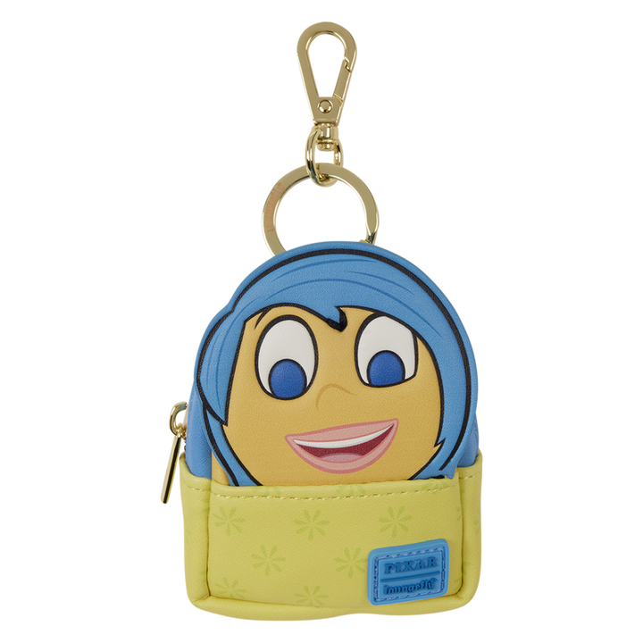 Keychain with a cartoon character face on a white background