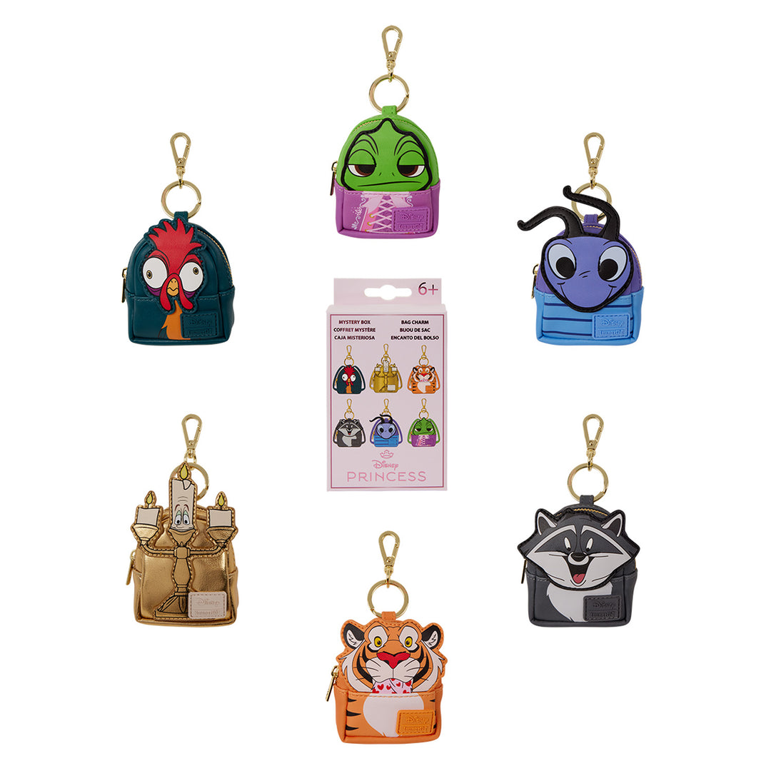 Loungefly Disney Princess Sidekicks Mystery Mini Backpack Keychain Charm
