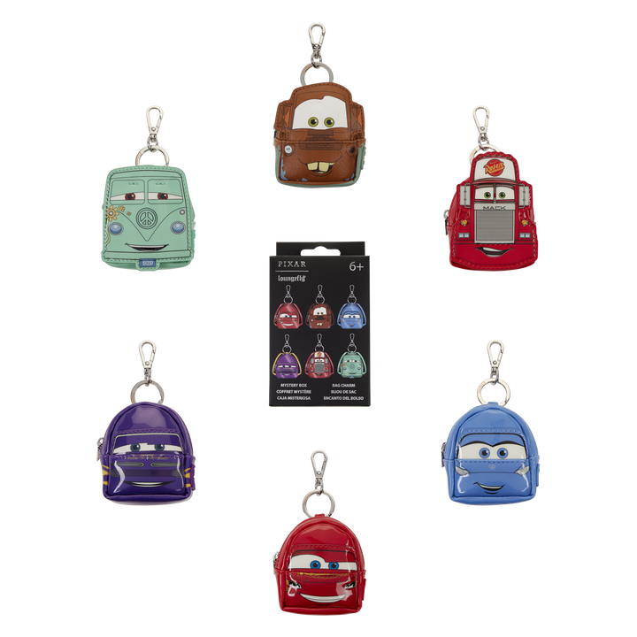 Loungefly Disney Pixar Cars 20th Anniversary Mystery Mini Backpack Keychain Charm