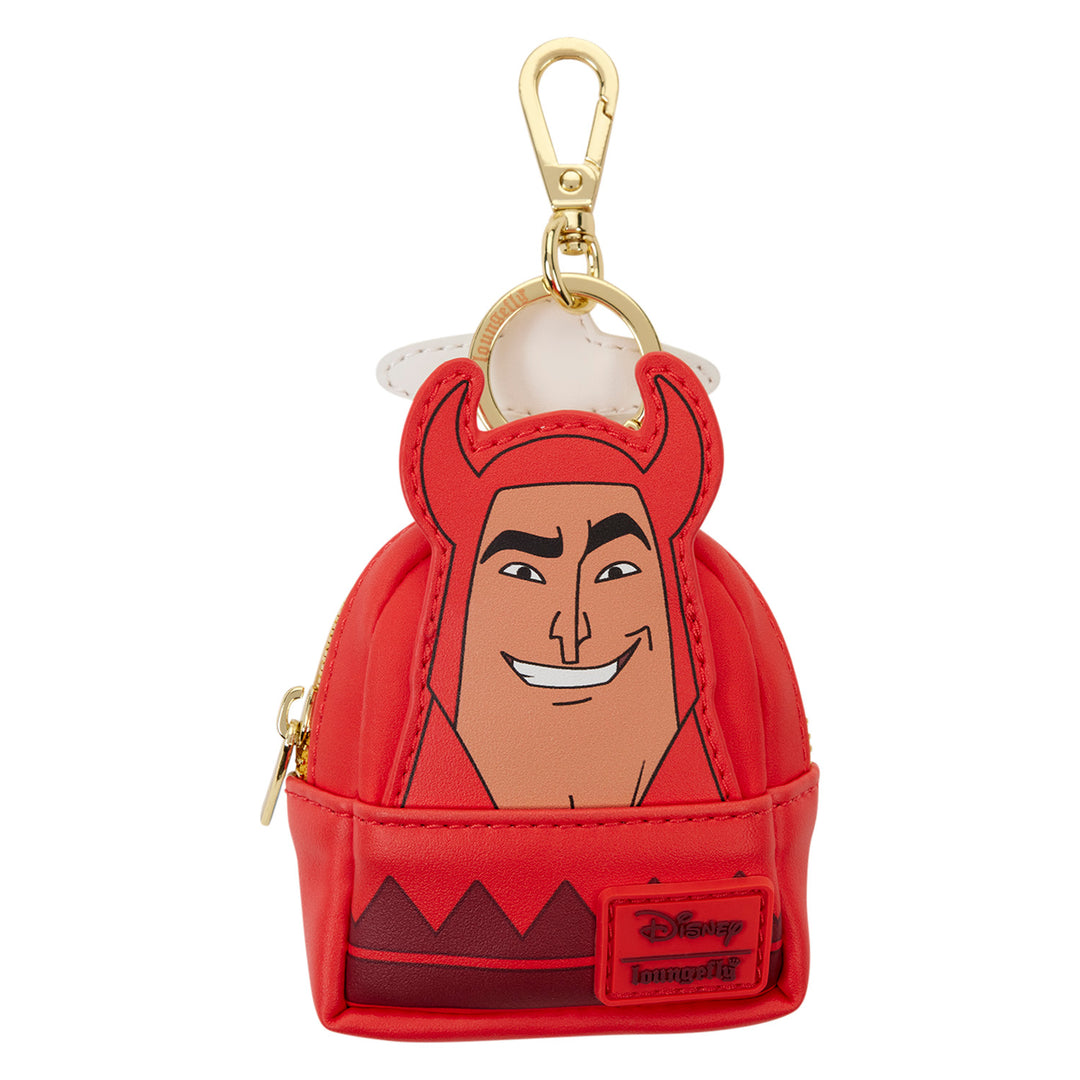 Loungefly Disney Emperor's New Groove Devil & Angel Kronk Reversible Mini Backpack Keychain Charm