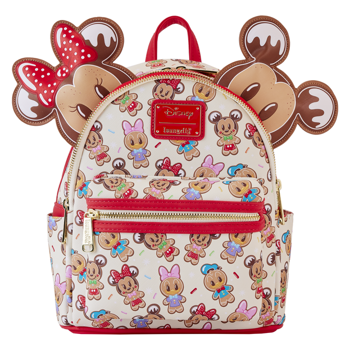 Disney Mickey & Friends Gingerbread Cookie AOP Ear Holder Mini Backpack