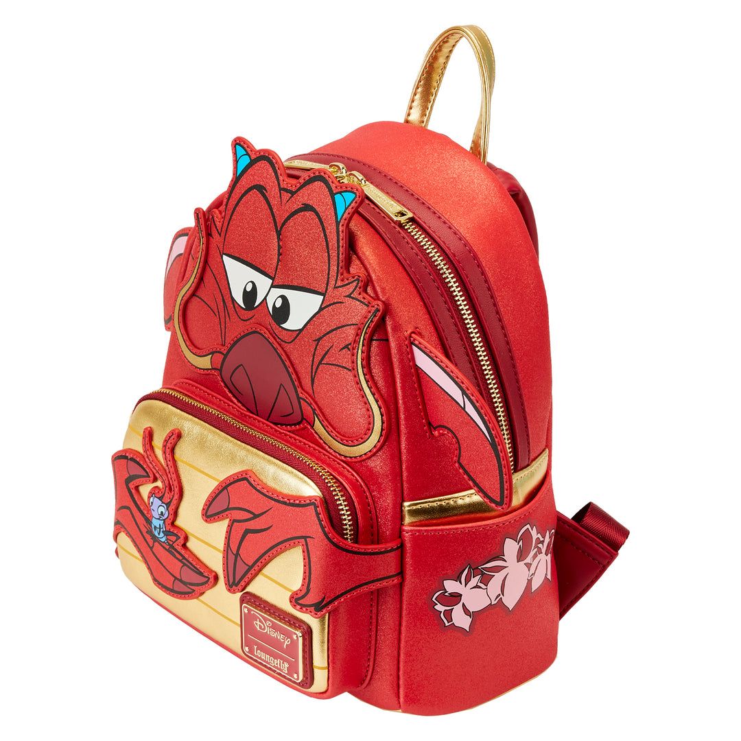 Disney Mulan 25th Anniversary Mushu Glitter Cosplay Mini Backpack