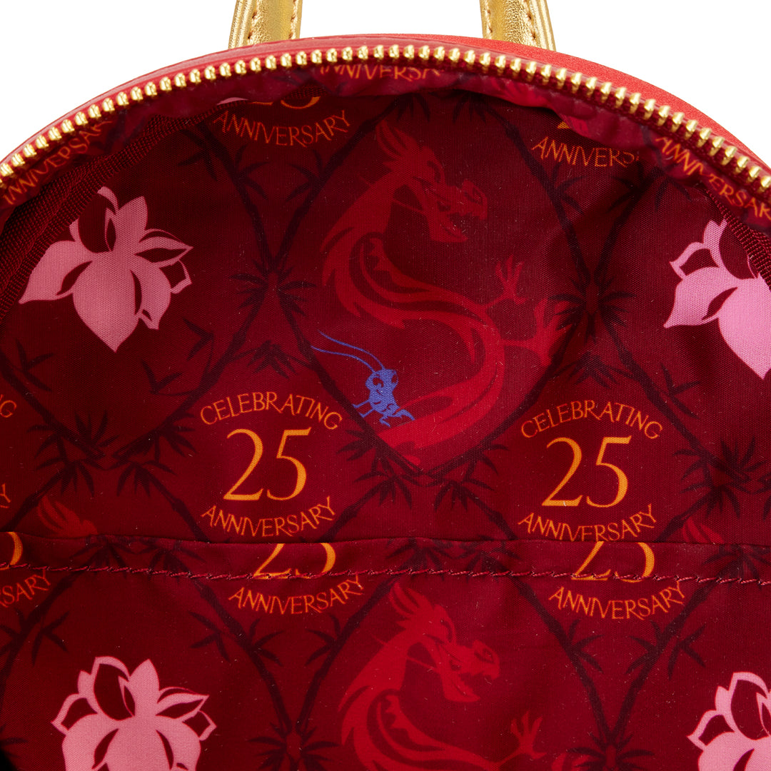 Disney Mulan 25th Anniversary Mushu Glitter Cosplay Mini Backpack