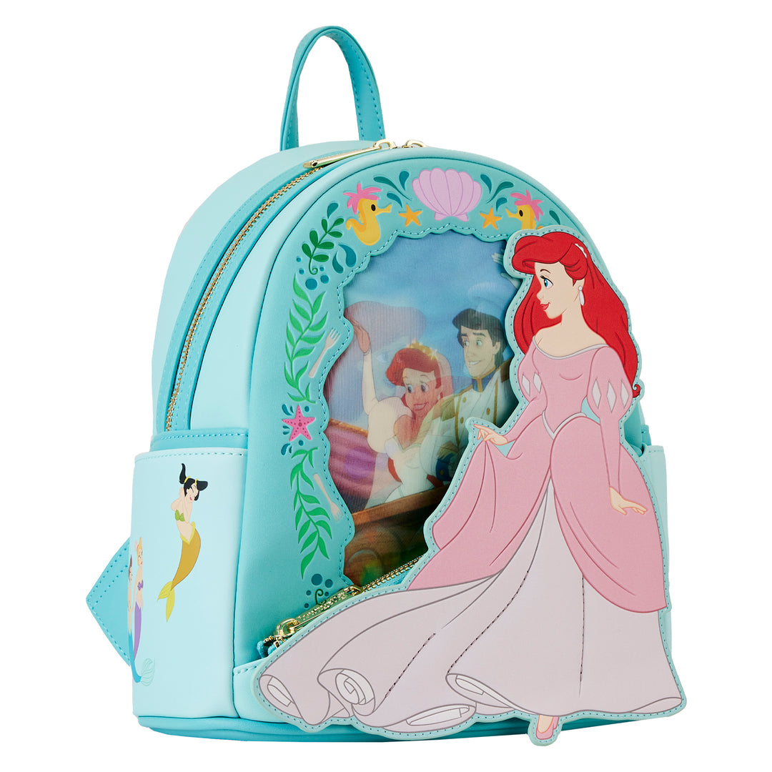 Loungefly Disney The Little Mermaid Ariel Princess Lenticular Series Mini Backpack