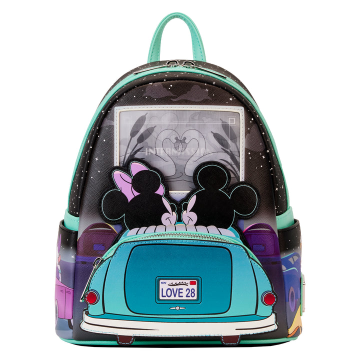 Loungefly Disney Mickey and Minnie Date Night Drive-in Mini Backpack