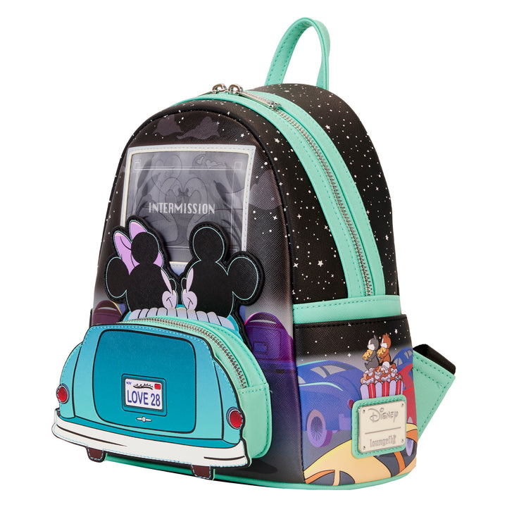 Loungefly Disney Mickey and Minnie Date Night Drive-in Mini Backpack