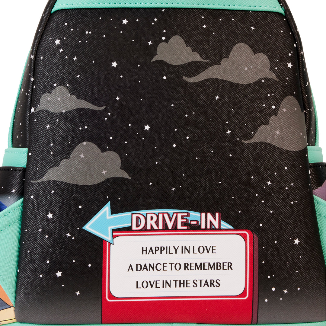 Loungefly Disney Mickey and Minnie Date Night Drive-in Mini Backpack