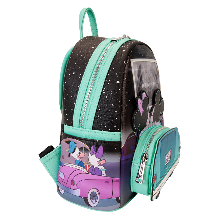 Loungefly Disney Mickey and Minnie Date Night Drive-in Mini Backpack