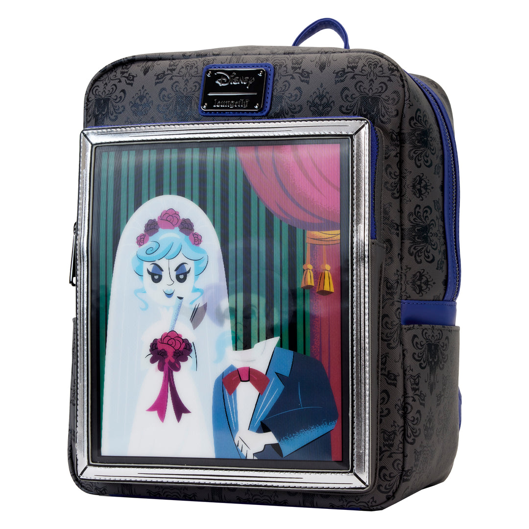 Loungefly Disney Haunted Mansion Black Widow Bride Lenticular Mini Backpack