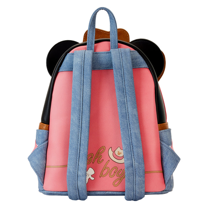 Loungefly Disney Mickey Mouse western mini backpack back photo 