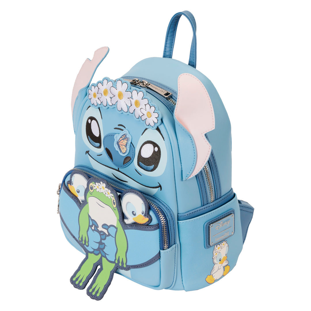 Loungefly Disney Lilo and Stitch Springtime Stitch Cosplay Mini Backpack