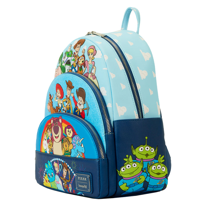 Loungefly Disney Pixar Toy Story Movie Collab Triple Pocket Mini Backpack