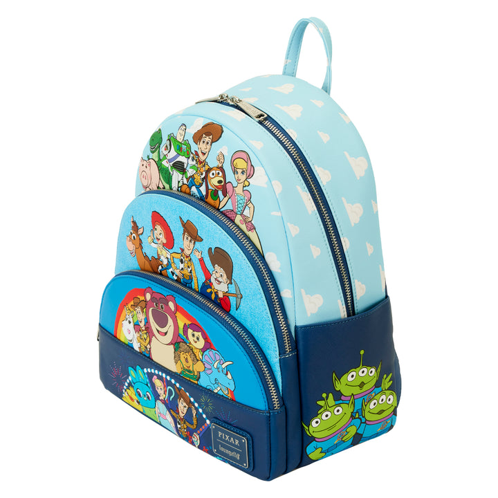 Loungefly Disney Pixar Toy Story Movie Collab Triple Pocket Mini Backpack