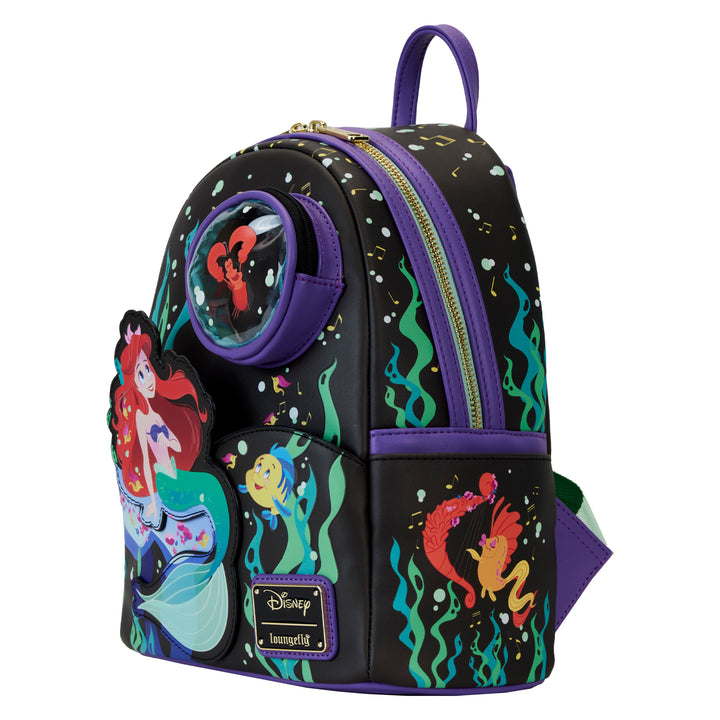 Loungefly Disney The Little Mermaid 35th Anniversary Glow in the Dark Mini Backpack