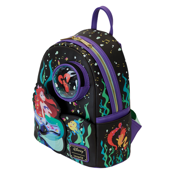 Loungefly Disney The Little Mermaid 35th Anniversary Glow in the Dark Mini Backpack