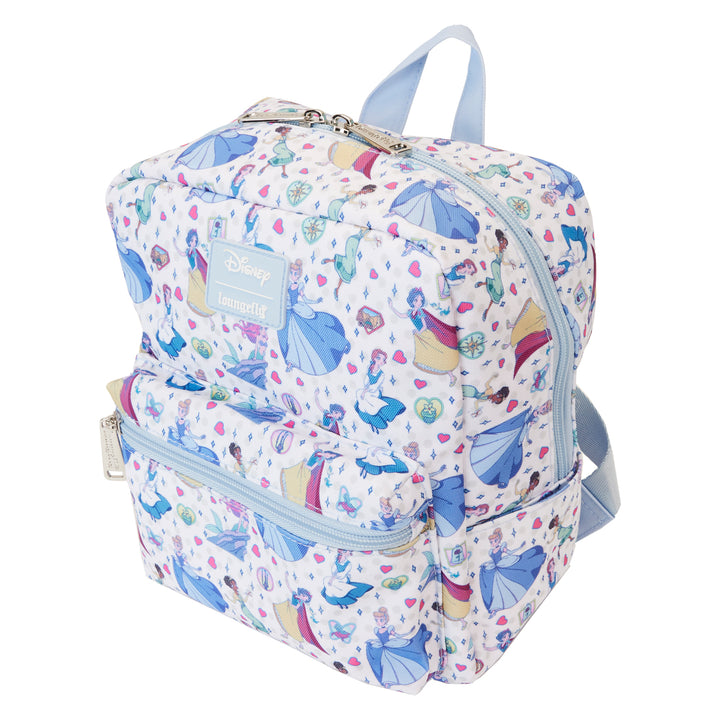 Loungefly Disney Princess Manga Style AOP Nylon Mini Backpack