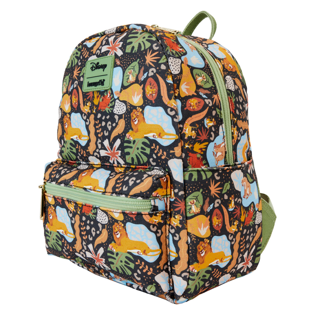 Loungefly Disney The Lion King 30th Anniversary AOP Canvas Mini Backpack